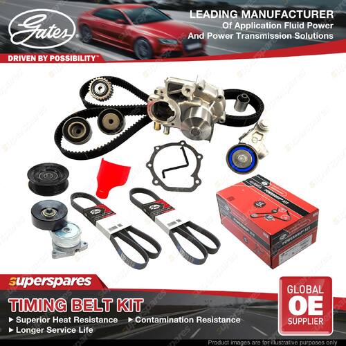 Gates Timing Belt Kit for Honda Accord Coupe CG2 3.0L 152KW 2997CC Petrol J30A2