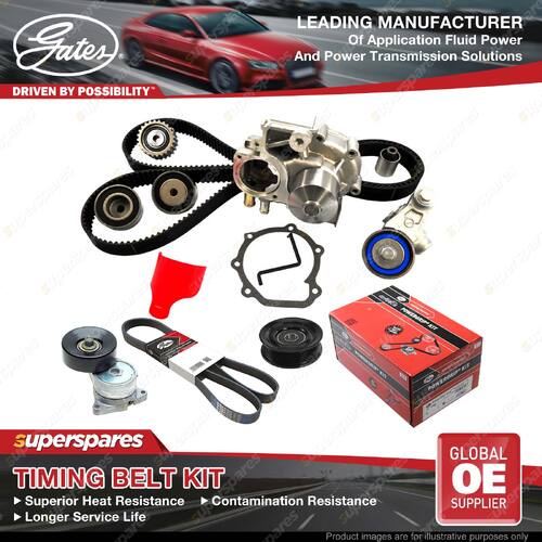 Gates Timing Belt Kit for Volvo S40 644 2.0L 103KW 1948CC Petrol B4204S