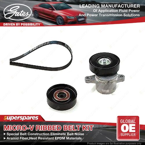 Gates Alt Micro-V Belt Kit for Suzuki Baleno EG Grand Vitara JT TE TD FT HT TA