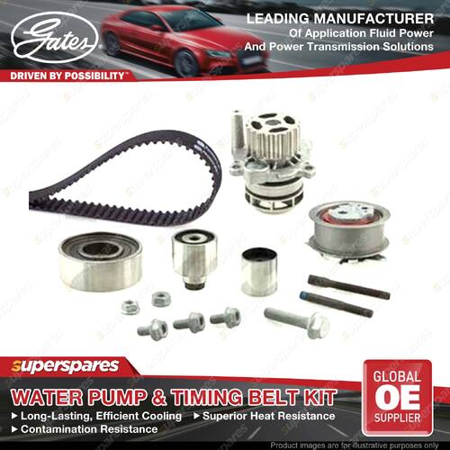 Gates Water Pump & Timing Belt Kit for VW Passat Alltrack CC Polo Sharan Tiguan