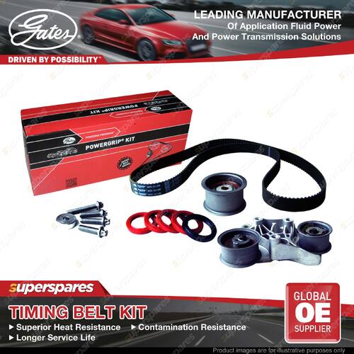 Gates Camshaft PowerGrip Timing Belt Kit for Holden Vectra JS JR 2.5L 2.6L 125kW