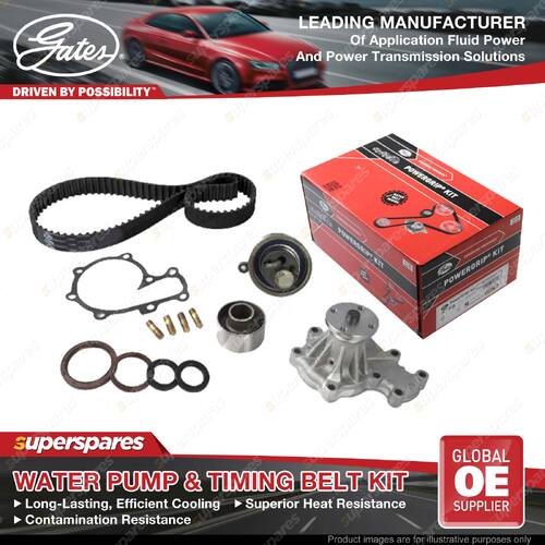 Gates Water Pump & Timing Belt Kit for Mazda 50 CD UN 2.5L 3.0L 105kW 115kW