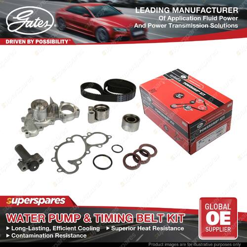 Gates Water Pump & Timing Belt Kit for Lexus ES VCV10 3VZ-FE 3.0L 138kW 91-96