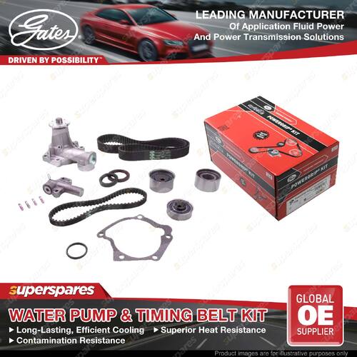 Gates Water Pump & Timing Belt Kit for Mitsubishi Delica Express Starwagon