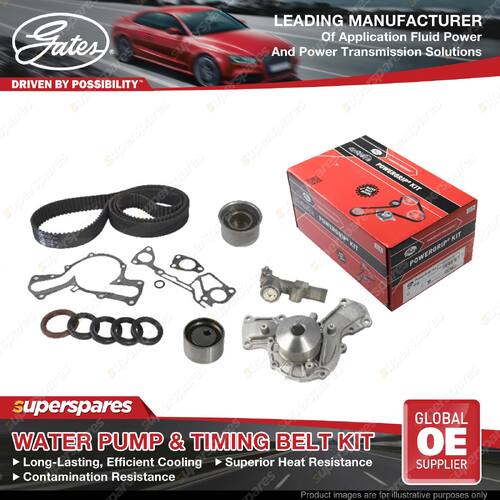 Gates Water Pump & Timing Belt Kit for Mitsubishi Pajero NH NJ NK NL 153kW 169KW