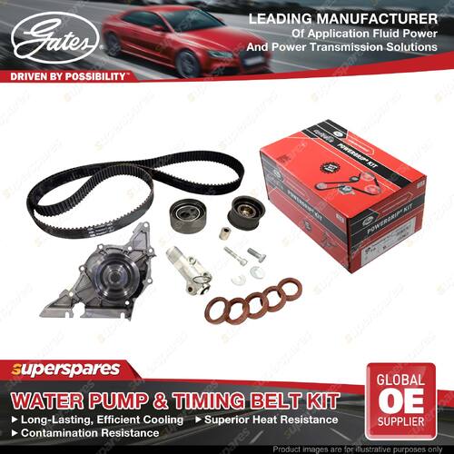 Gates Water Pump & Timing Belt Kit for Skoda Superb 3U4 AMX BBG 2.8L TCKHWP297B