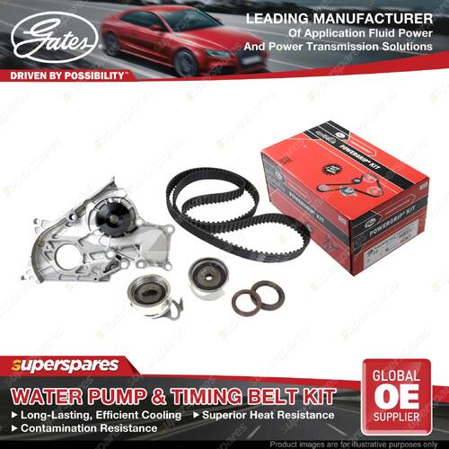 Gates Water Pump & Timing Belt Kit for Toyota Corolla CE110 Liteace Town Ace