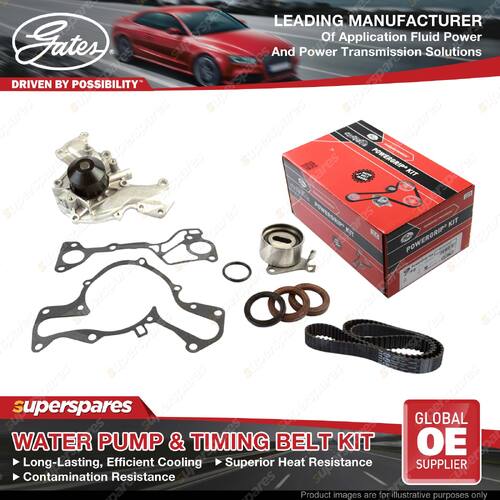 Gates Water Pump & Timing Belt Kit for Mitsubishi Triton ME MF MG MH MJ Verada