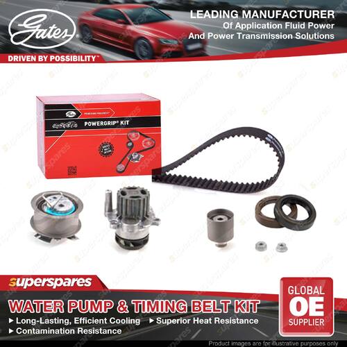 Gates Water Pump & Timing Belt Kit for Audi A2 8Z0 A3 8PA 8P1 8L1 1.4 1.9 2L