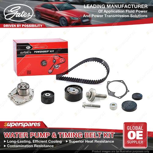 Gates Water Pump & Timing Belt Kit for Renault Megane BZ23 Coupe 2.0L