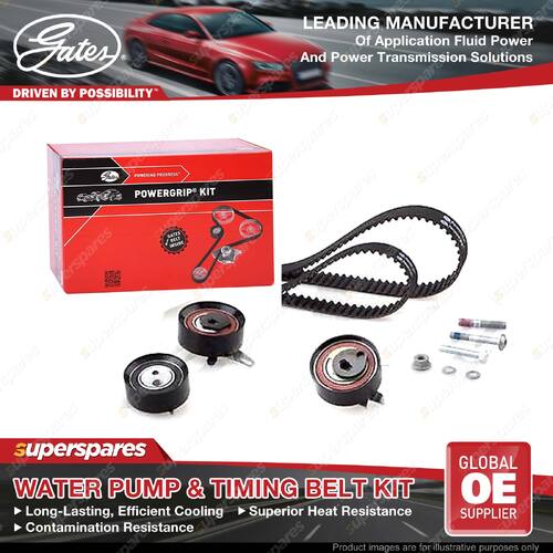 Gates Water Pump Timing Belt Kit for VW Multivan Transporter 70J 7DB 7DJ