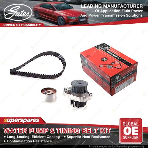 Gates Water Pump & Timing Belt Kit for Fiat 500 C Doblo Grande Punto Panda