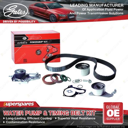 Gates Water Pump & Timing Belt Kit for Toyota Camry SXV 20 10 23 21 22 25 SDV10