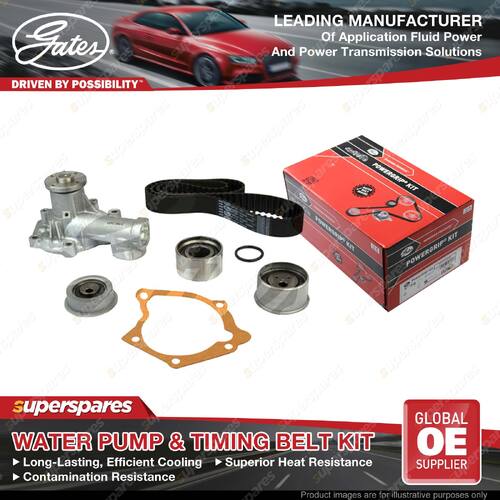 Gates Water Pump & Timing Belt Kit for Mitsubishi Galant HJ E55A Space Wagon