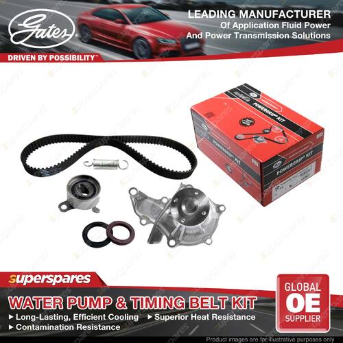 Gates Water Pump & Timing Belt Kit for Holden Nova LG 4A-FE 1.6L 78kW 94-97