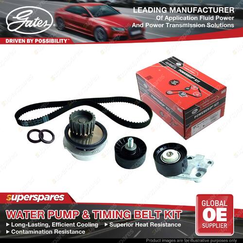 Gates Water Pump & Timing Belt Kit for Holden Barina TK F16D3 1.6L 77kW