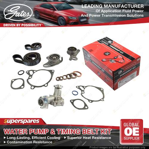 Gates Water Pump & Timing Belt Kit for Mitsubishi Triton ME MF MG MH MJ 2.5L