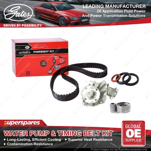 Gates Water Pump & Timing Belt Kit for Toyota Hiace KZH132 Hilux KZN165