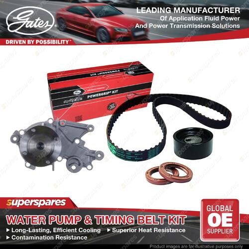 Gates Water Pump & Timing Belt Kit for Holden Barina MF MH 1.3L 1989-1994