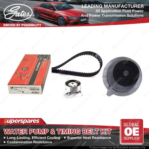 Gates Water Pump & Timing Belt Kit for Holden Calibra YE 2.0L 1991-1995