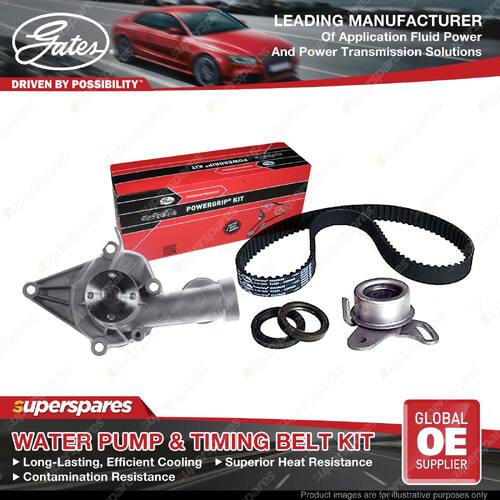 Gates Water Pump & Timing Belt Kit for Hyundai Accent LC Getz TB Lantra JF JW