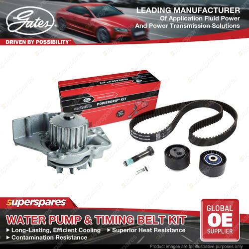 Gates Water Pump & Timing Belt Kit for Peugeot 307 3A 3C 2.0L 2000-2009