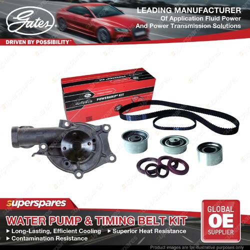 Gates Water Pump & Timing Belt Kit for Hyundai Lantra J-1 1.8L 1992-1995