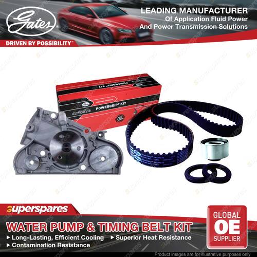 Gates Water Pump & Timing Belt Kit for Ford Laser KH 1.6L 1991-1994