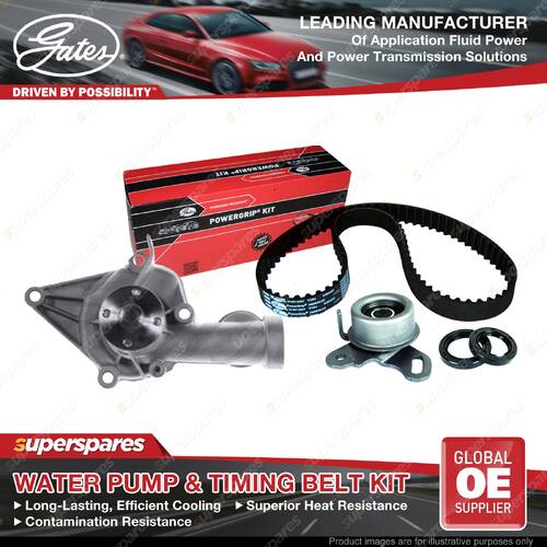 Gates Water Pump & Timing Belt Kit for Mitsubishi Lancer CA CB CC Mirage CB1A