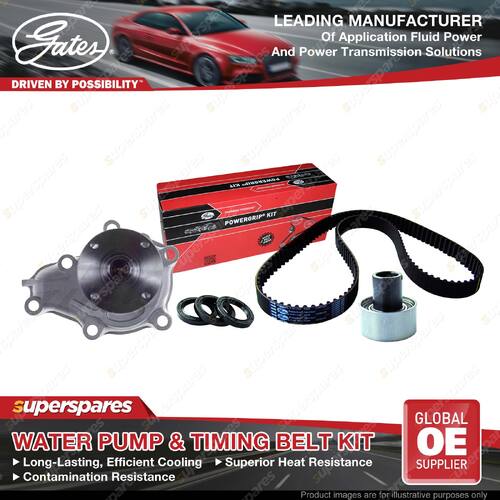 Gates Water Pump & Timing Belt Kit for Nissan Navara D22 3.0L 2000-2004