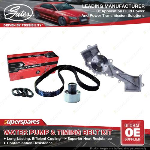 Gates Water Pump & Timing Belt Kit for Nissan Navara D22 3.3L 2003-2006