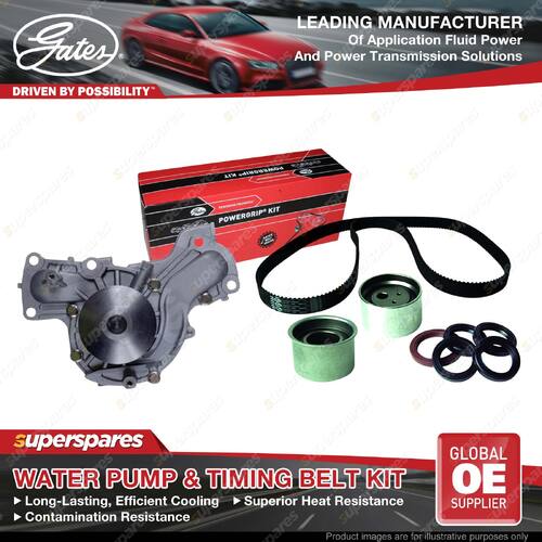 Gates Water Pump & Timing Belt Kit for Mitsubishi Montero V65W 3.5L