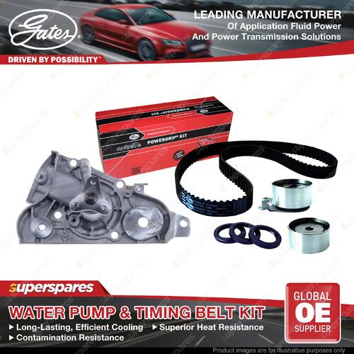 Gates Water Pump & Timing Belt Kit for Ford Laser KN KQ 1.6L 1999-2002