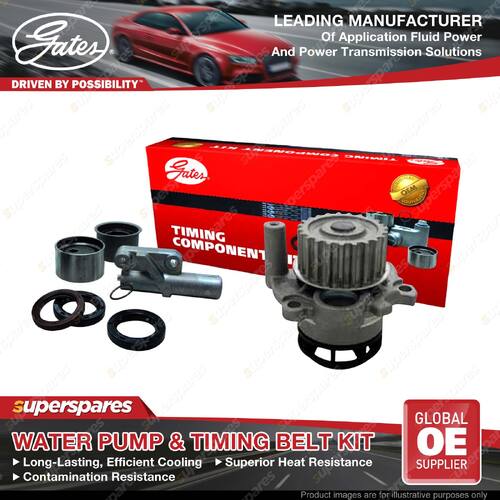 Gates Water Pump & Timing Belt Kit for VW Golf MK V VI 1K1 5K1 Scirocco 137 138