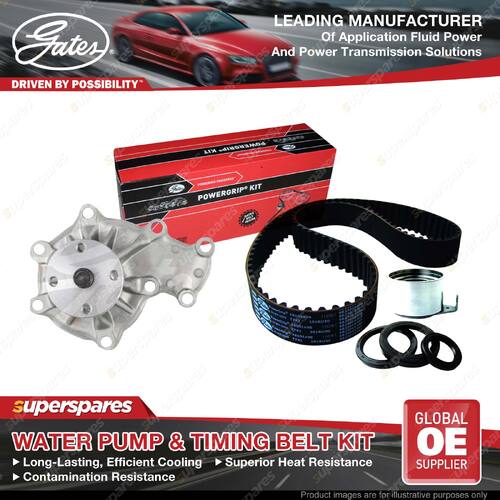 Gates Water Pump & Timing Belt Kit for Mazda B2500 Bounty B-Serie Bravo UF UN