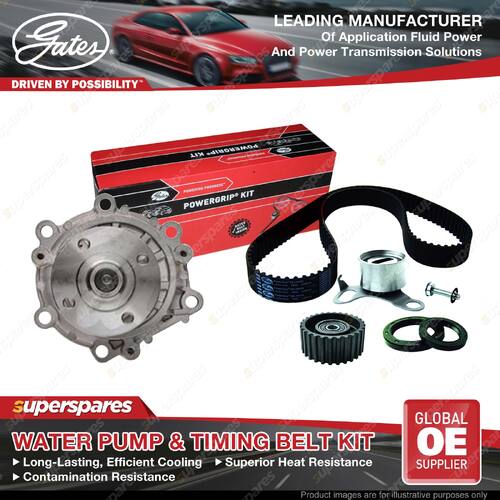 Gates Water Pump & Timing Belt Kit for Toyota Hiace LXH12 LXH22 Hilux LN56 LN85