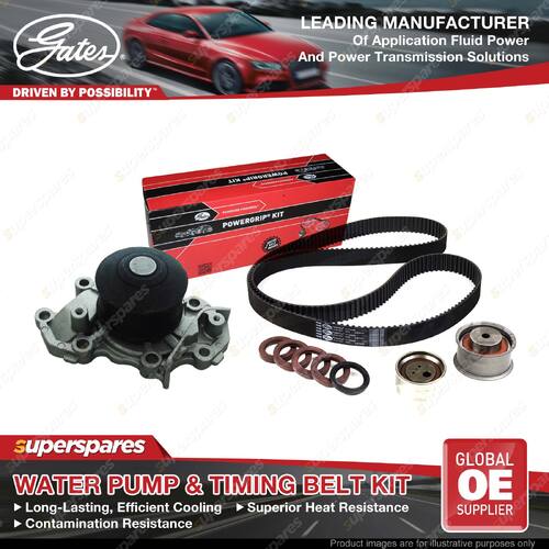 Gates Water Pump & Timing Belt Kit for Mitsubishi Fto DE3A 2.0L 1997-2001