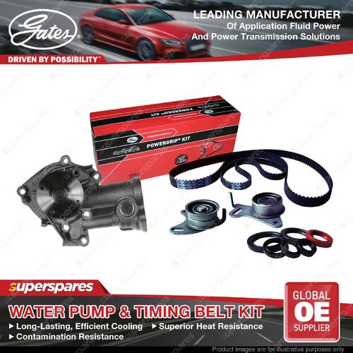 Gates Water Pump & Timing Belt Kit for Mitsubishi Delica P05V L200 K64T