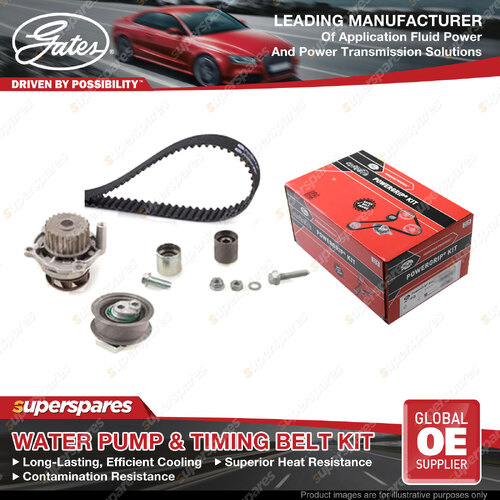 Gates Timing Belt Kit + Water Pump for Volkswagen Golf 1K1 Jetta Passat Touran