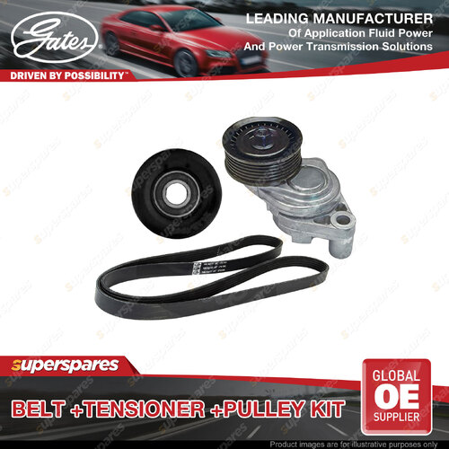 Gates Belt & Tensioner & Pulley for Holden Commodore VU VX VY VZ 5.7L 6.0L