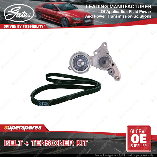 Gates Belt & Tensioner for Toyota Hilux KUN126 KUN16 KUN26 3.0L 2005-On