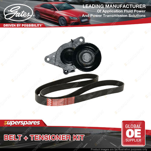 Gates Belt & Tensioner for Nissan Navara D40M D40T 2.5L 2488cc 2012-On