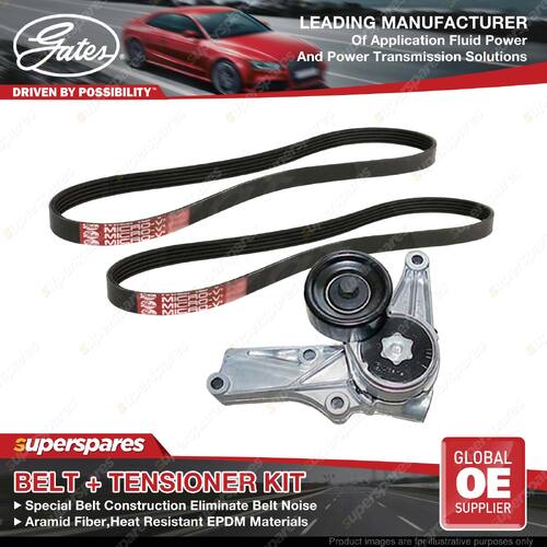 Gates Belt & Tensioner Kit for Holden Commodore VU 3.8L 5V 152kW LN3 2000-2002