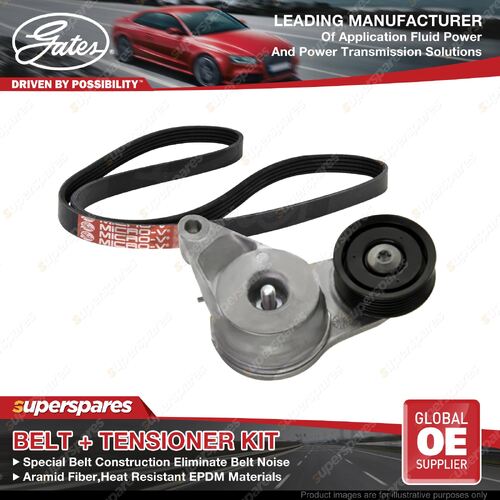 Gates Belt & Tensioner Kit for Hyundai i30 GD PD i40 VF Kona OS Tucson Veloster