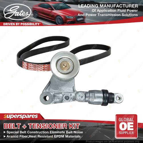 Gates Belt & Tensioner Kit for Nissan Patrol Y61 3.0L ZD30DDTI 2007-ON