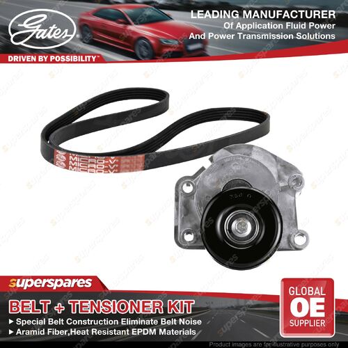 Gates Belt & Tensioner Kit for Toyota Landcruiser UZJ200 4.7L 202kW 2UZFE