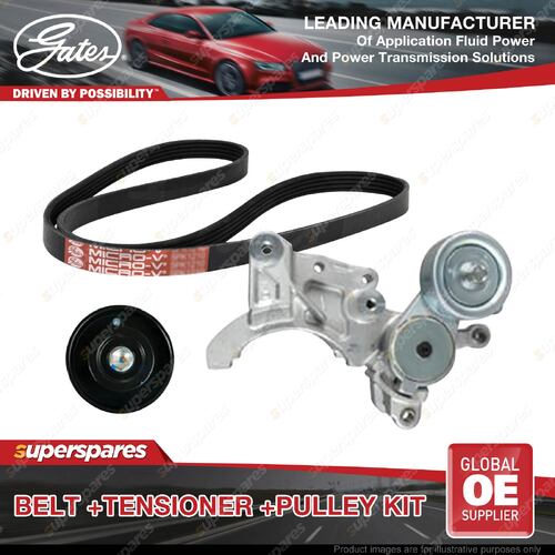 Gates Belt & Tensioner & Pulley Kit for Toyota Landcruiser KDJ150 KDJ155 3.0L