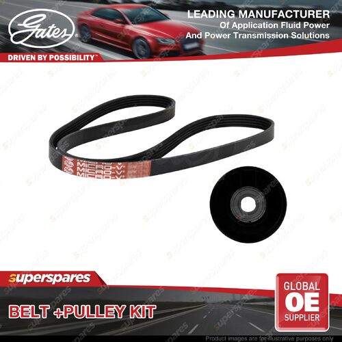 Gates Belt & Pulley Kit for Ford Fairmont BA Falcon BA 5.4L 220kW BARRA220 02-05