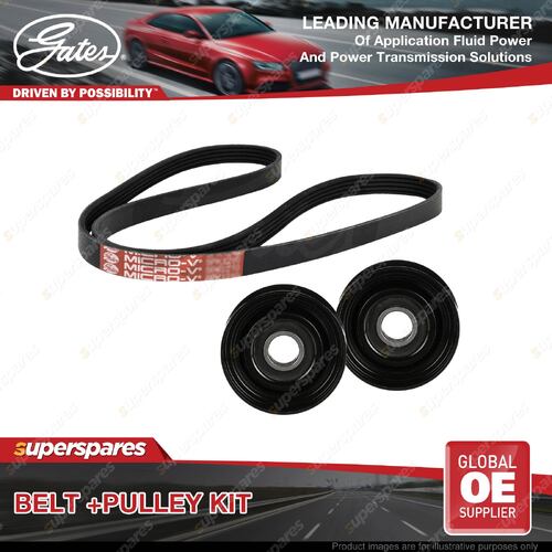 Gates Belt Pulley Kit for Holden Caprice Statesman WL Monaro One Tonner VZ 5.7L