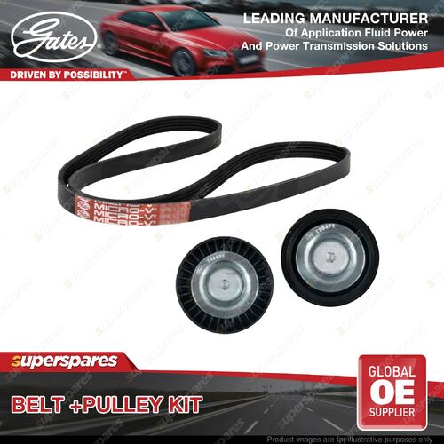 Gates Belt & Pulley Kit for Hyundai i30 FD 1.6L 85kW 65kW D4FB 2007-2012